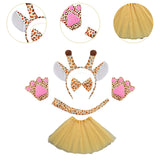 Maxbell Animal Giraffe Costume Headband for Stage Shows Animal Themed Parties Easter Yellow