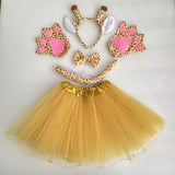 Maxbell Animal Giraffe Costume Headband for Stage Shows Animal Themed Parties Easter Yellow