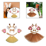 Maxbell Animal Giraffe Costume Headband for Stage Shows Animal Themed Parties Easter Yellow