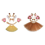 Maxbell Animal Giraffe Costume Headband for Stage Shows Animal Themed Parties Easter Yellow
