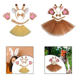 Maxbell Animal Giraffe Costume Headband for Stage Shows Animal Themed Parties Easter Yellow