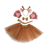 Maxbell Animal Giraffe Costume Headband for Stage Shows Animal Themed Parties Easter Brown