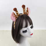 Maxbell Animal Giraffe Costume Headband for Stage Shows Animal Themed Parties Easter Brown