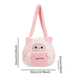 Maxbell Plush Bag Comfortable Stuffed Animal Backpack for Kids Adults Teens Gifts Piggy