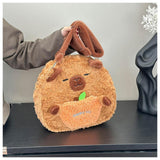 Maxbell Plush Bag Comfortable Stuffed Animal Backpack for Kids Adults Teens Gifts Capybara