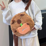 Maxbell Plush Bag Comfortable Stuffed Animal Backpack for Kids Adults Teens Gifts Capybara