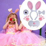 Maxbell Easter Bunny Rabbit Costume Set Cosplay for New Year Fancy Dress up Festival White