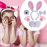 Maxbell Easter Bunny Rabbit Costume Set Cosplay for New Year Fancy Dress up Festival White