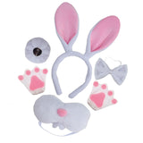 Maxbell Easter Bunny Rabbit Costume Set Cosplay for New Year Fancy Dress up Festival White