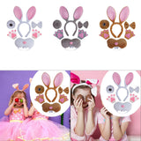 Maxbell Easter Bunny Rabbit Costume Set Cosplay for New Year Fancy Dress up Festival White
