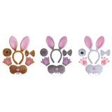 Maxbell Easter Bunny Rabbit Costume Set Cosplay for New Year Fancy Dress up Festival White
