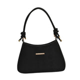 Maxbell Shoulder Bag for Women Soft Purse Stylish Handbag for Street Shopping Dating Black