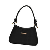 Maxbell Shoulder Bag for Women Soft Purse Stylish Handbag for Street Shopping Dating Black