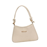 Maxbell Shoulder Bag for Women Soft Purse Stylish Handbag for Street Shopping Dating White