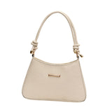 Maxbell Shoulder Bag for Women Soft Purse Stylish Handbag for Street Shopping Dating White