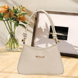 Maxbell Shoulder Bag for Women Soft Purse Stylish Handbag for Street Shopping Dating White