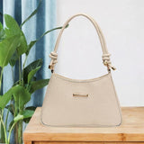 Maxbell Shoulder Bag for Women Soft Purse Stylish Handbag for Street Shopping Dating White