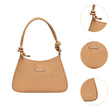 Maxbell Shoulder Bag for Women Soft Purse Stylish Handbag for Street Shopping Dating Khaki