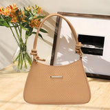 Maxbell Shoulder Bag for Women Soft Purse Stylish Handbag for Street Shopping Dating Khaki