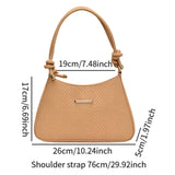 Maxbell Shoulder Bag for Women Soft Purse Stylish Handbag for Street Shopping Dating Khaki