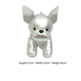 Maxbell Puppy Doll Shoulder Bag PU Leather Pouch for Shopping Autumn Valentines Gift Silver