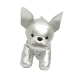 Maxbell Puppy Doll Shoulder Bag PU Leather Pouch for Shopping Autumn Valentines Gift Silver