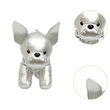Maxbell Puppy Doll Shoulder Bag PU Leather Pouch for Shopping Autumn Valentines Gift Silver