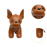 Maxbell Puppy Doll Shoulder Bag PU Leather Pouch for Shopping Autumn Valentines Gift Brown