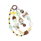 Maxbell Bag Pendant Doll Bracelet Bag Decoration Accessories Cartoon Beaded Keychain