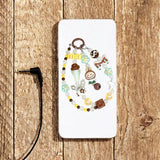 Maxbell Bag Pendant Doll Bracelet Bag Decoration Accessories Cartoon Beaded Keychain