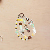 Maxbell Bag Pendant Doll Bracelet Bag Decoration Accessories Cartoon Beaded Keychain