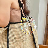 Maxbell Bag Pendant Doll Bracelet Bag Decoration Accessories Cartoon Beaded Keychain