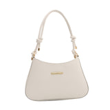 Maxbell Women Underarm Handbag Portable Elegant Purse Tote for Street Shopping Party White