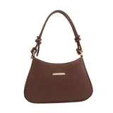 Maxbell Women Underarm Handbag Portable Elegant Purse Tote for Street Shopping Party Brown