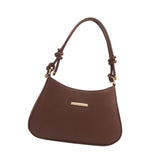 Maxbell Women Underarm Handbag Portable Elegant Purse Tote for Street Shopping Party Brown