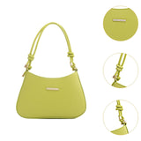 Maxbell Women Underarm Handbag Portable Elegant Purse Tote for Street Shopping Party Green
