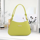 Maxbell Women Underarm Handbag Portable Elegant Purse Tote for Street Shopping Party Green