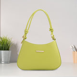 Maxbell Women Underarm Handbag Portable Elegant Purse Tote for Street Shopping Party Green