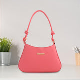Maxbell Women Underarm Handbag Portable Elegant Purse Tote for Street Shopping Party Pink