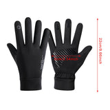 Maxbell Winter Gloves Nonslip Portable Soft Warm Mittens for Running Daily Work Snow Black M