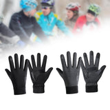 Maxbell Winter Gloves Nonslip Portable Soft Warm Mittens for Running Daily Work Snow Black M