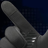 Maxbell Winter Gloves Nonslip Portable Soft Warm Mittens for Running Daily Work Snow Black L