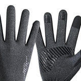 Maxbell Winter Gloves Nonslip Portable Soft Warm Mittens for Running Daily Work Snow Gray M