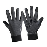Maxbell Winter Gloves Nonslip Portable Soft Warm Mittens for Running Daily Work Snow Gray M