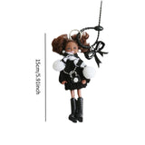 Maxbell Keychain Pendant DIY Versatile Key Chain for Graduation Backpack Party Favor Black