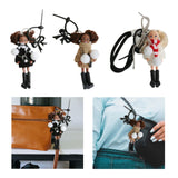 Maxbell Keychain Pendant DIY Versatile Key Chain for Graduation Backpack Party Favor Black