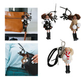 Maxbell Keychain Pendant DIY Versatile Key Chain for Graduation Backpack Party Favor Black