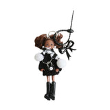 Maxbell Keychain Pendant DIY Versatile Key Chain for Graduation Backpack Party Favor Black