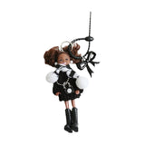 Maxbell Keychain Pendant DIY Versatile Key Chain for Graduation Backpack Party Favor Black