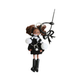 Maxbell Keychain Pendant DIY Versatile Key Chain for Graduation Backpack Party Favor Black